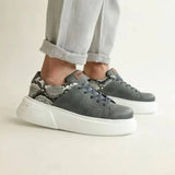 Low Top Casual Sneakers for Women by Apollo Moda | Santos Misty Serpent