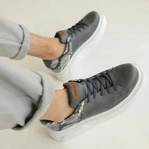 Low Top Casual Sneakers for Women by Apollo Moda | Santos Misty Serpent