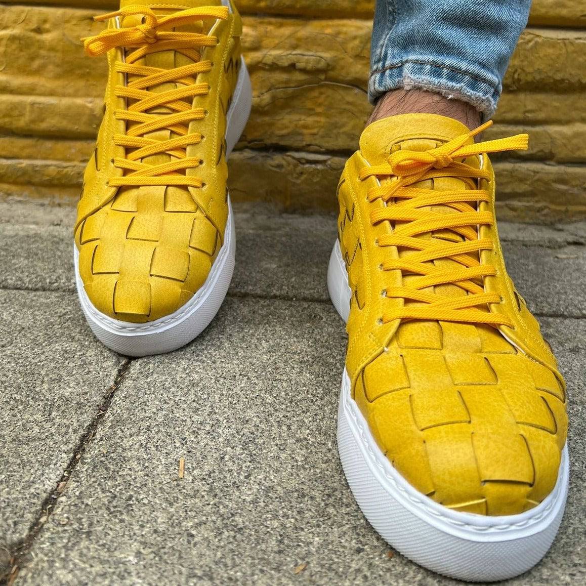 Casual Fashionable Sneakers for Men by Apollo Moda | Zeus Sunlit Weave