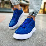Casual Orthopedic Comfort Sneakers for Men by Apollo Moda | Zeus Azure Weave
