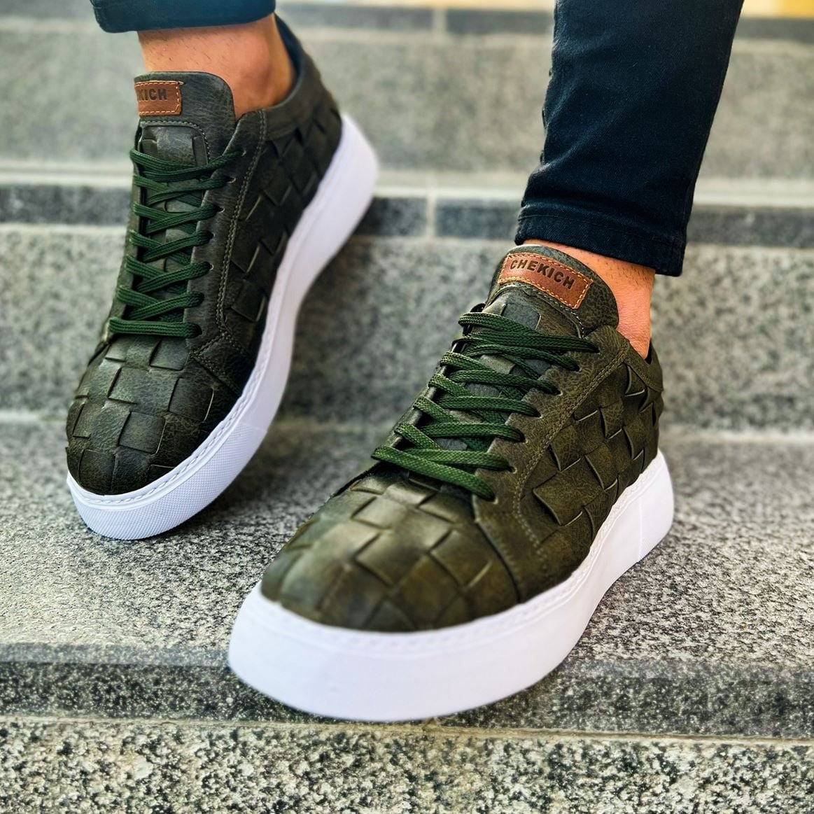 Casual Fashionable Sneakers for Men by Apollo | Zeus in Green