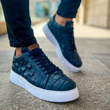Casual Orthopedic Comfort Sneakers for Men by Apollo Moda | Zeus Nautical Weave