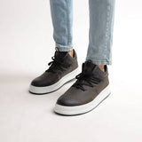 Casual Mid-Top Sneakers for Men by Apollo Moda | Ojai Night's Contrast