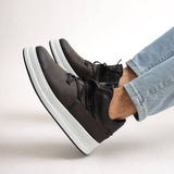 Casual Mid-Top Sneakers for Men by Apollo Moda | Ojai Night's Contrast