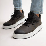 Casual Mid-Top Sneakers for Men by Apollo Moda | Ojai Night's Contrast