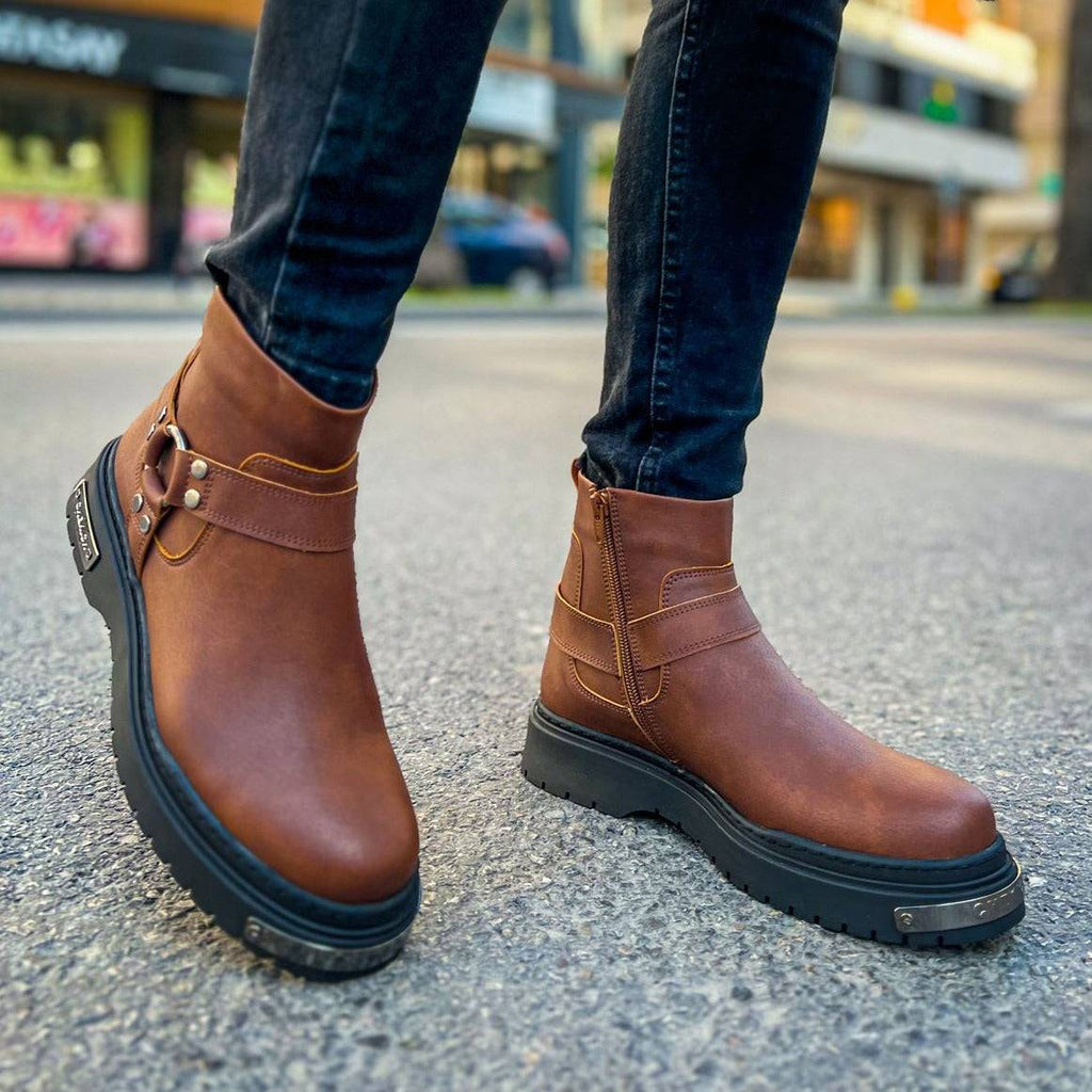 Brown Boots for Men by Apollo Moda | Everest Earthy Elevation