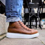 High Top Platform Sneakers for Men by Apollo | Kelly in Rustic Rendezvous