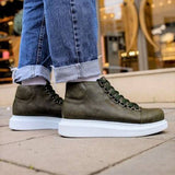 High Top Platform Sneakers for Men by Apollo | Kelly in Verdant Vitality