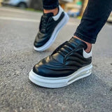 Slip-On Casual Sneakers for Men by Apollo Moda | Milano X Noir Brilliance