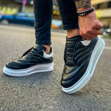 Slip-On Casual Sneakers for Men by Apollo Moda | Milano X Noir Brilliance