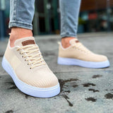 Low Top Knitted Casual Sneakers for Men by Apollo Moda | Kotor Desert Mirage