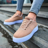 Low Top Knitted Casual Sneakers for Men by Apollo Moda | Kotor Camel Craft