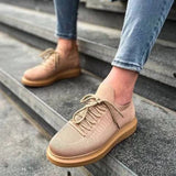 Low Top Knitted Casual Sneakers for Men by Apollo | Torino in Camel Brown