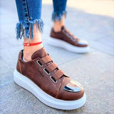 Slip-On Casual Sneakers With Toe Cap for Women by Apollo | Luiz in Earthy Elegance
