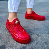 Low Top Fashion Sneakers for Men by Apollo Moda | Royal X Scarlet Luster