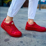 Low Top Fashion Sneakers for Men by Apollo Moda | Royal X Scarlet Luster