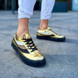 Men's Royal X Low Top in Gold