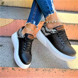 Low Top Casual Sneakers for Women by Apollo Moda | Santos Midnight Serpent