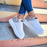 Low Top Casual Sneakers for Women by Apollo Moda | Santos Serpent Elegance