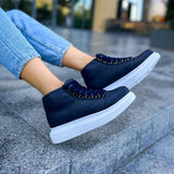 High Top Platform Sneakers for Women by Apollo Moda | Kelly Nautical Elegance