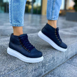 High Top Platform Sneakers for Women by Apollo Moda | Kelly Nautical Elegance