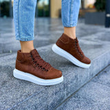 High Top Platform Sneakers for Women by Apollo Moda | Kelly Earthy Elegance