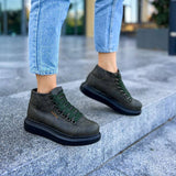 High Top Platform Sneakers for Women by Apollo Moda | Kelly Forest Flair
