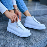 High Top Platform Sneakers for Women by Apollo | Kelly in Pure Purity