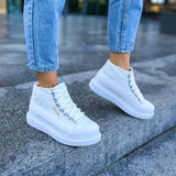 High Top Platform Sneakers for Women by Apollo | Kelly in Pure Purity