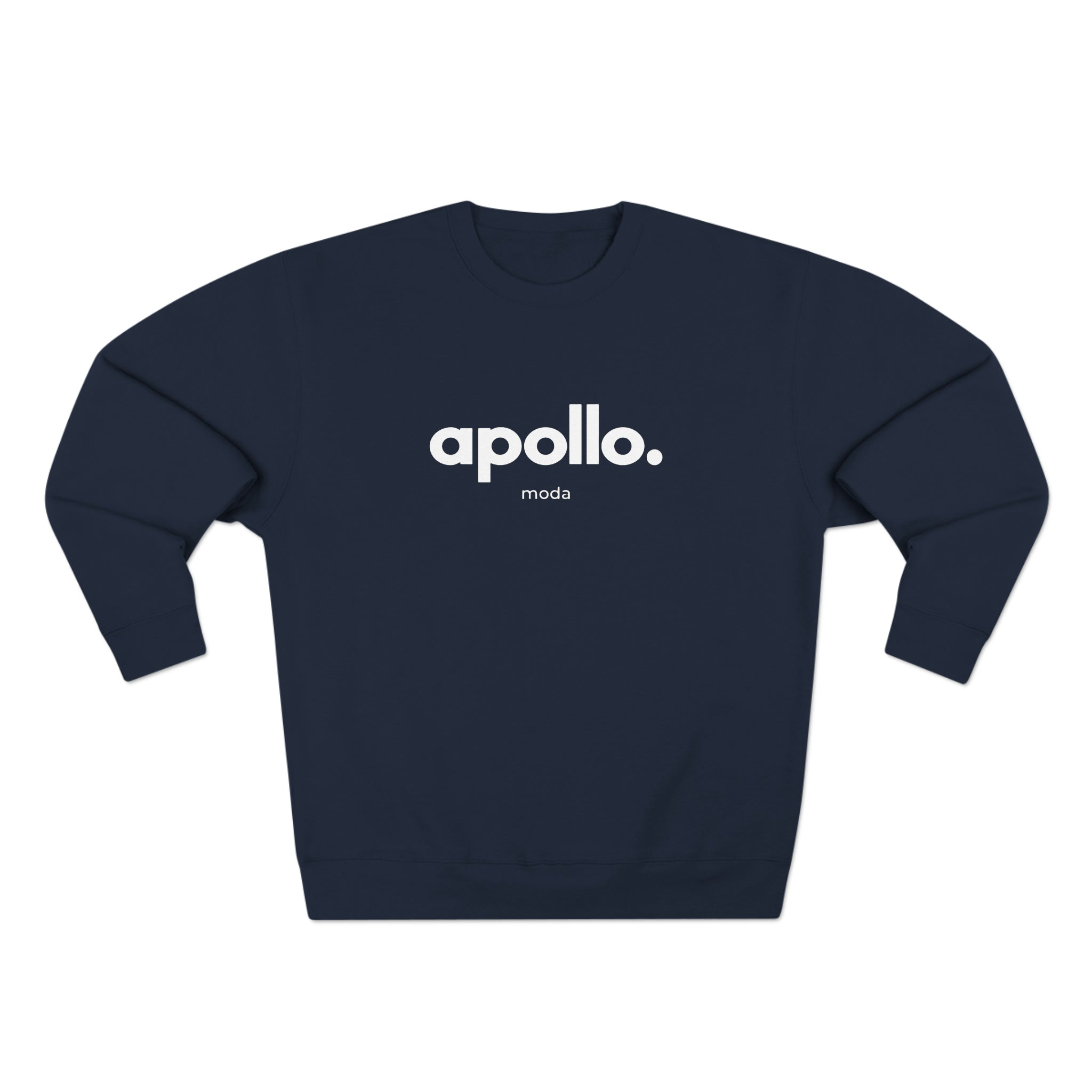 Men's Apollo Moda Navy Crewneck Sweatshirt