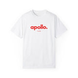 Apollo Moda Red Logo Garment-Dyed T-shirt