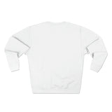 Apollo Moda Small Logo Men's White Crewneck Sweatshirt