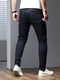 Men Cotton Solid Skinny Jeans