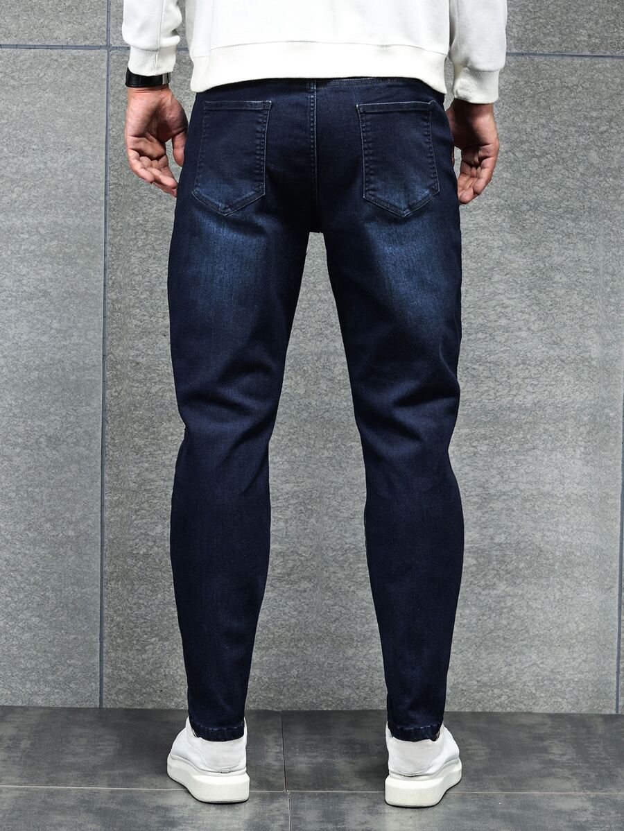 Men Cotton Slant Pocket Jeans