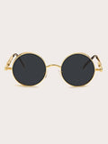 Men Round Frame Sunglasses - Apollo Moda