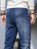 Men Slant Pocket Skinny Jeans