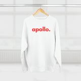 Apollo Moda Men's White Crewneck Sweatshirt