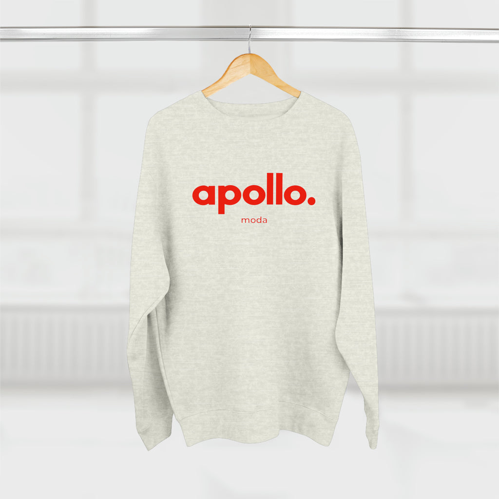 Women's Apollo Moda Oatmeal Heather Crewneck Sweatshirt