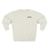 Apollo Moda Small Logo Men's Oatmeal Heather Crewneck Sweatshirt