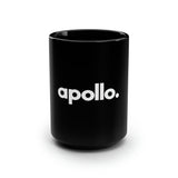 Taza negra Apollo Moda, 15 oz