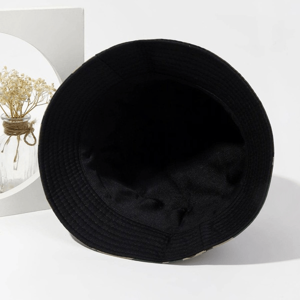 Sombrero de pescador con estampado de hojas para hombre