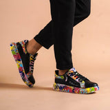 Customized Low Top Sneakers for Men by Apollo Moda | Paolo Serpent Rainbow