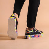 Customized Low Top Sneakers for Men by Apollo Moda | Paolo Serpent Rainbow