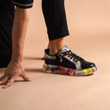 Customized Low Top Sneakers for Men by Apollo Moda | Paolo Serpent Rainbow