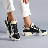 Customized Low Top Sneakers for Men by Apollo Moda | Paolo Golden Serpent