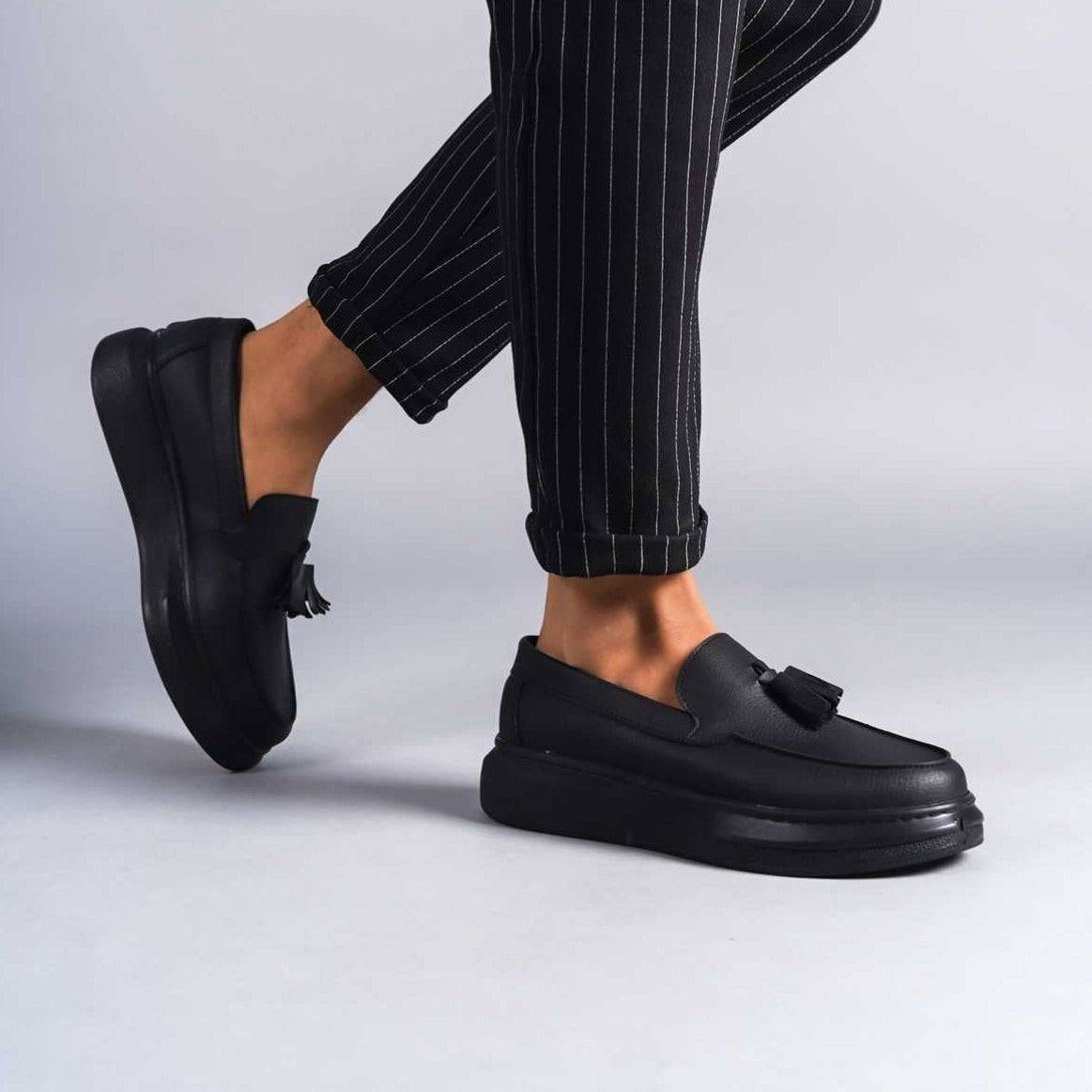 Men's Classic Fashionable Loafers by Apollo Moda | Paris Midnight Elegance