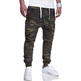 Pantalones cargo con bolsillo con solapa de camuflaje para hombre