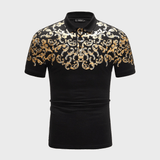 Men Baroque Print Polo Shirt