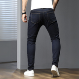 Men Cotton Solid Skinny Jeans