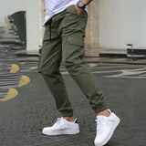 Men's Cargo Trousers With Slanted Pockets